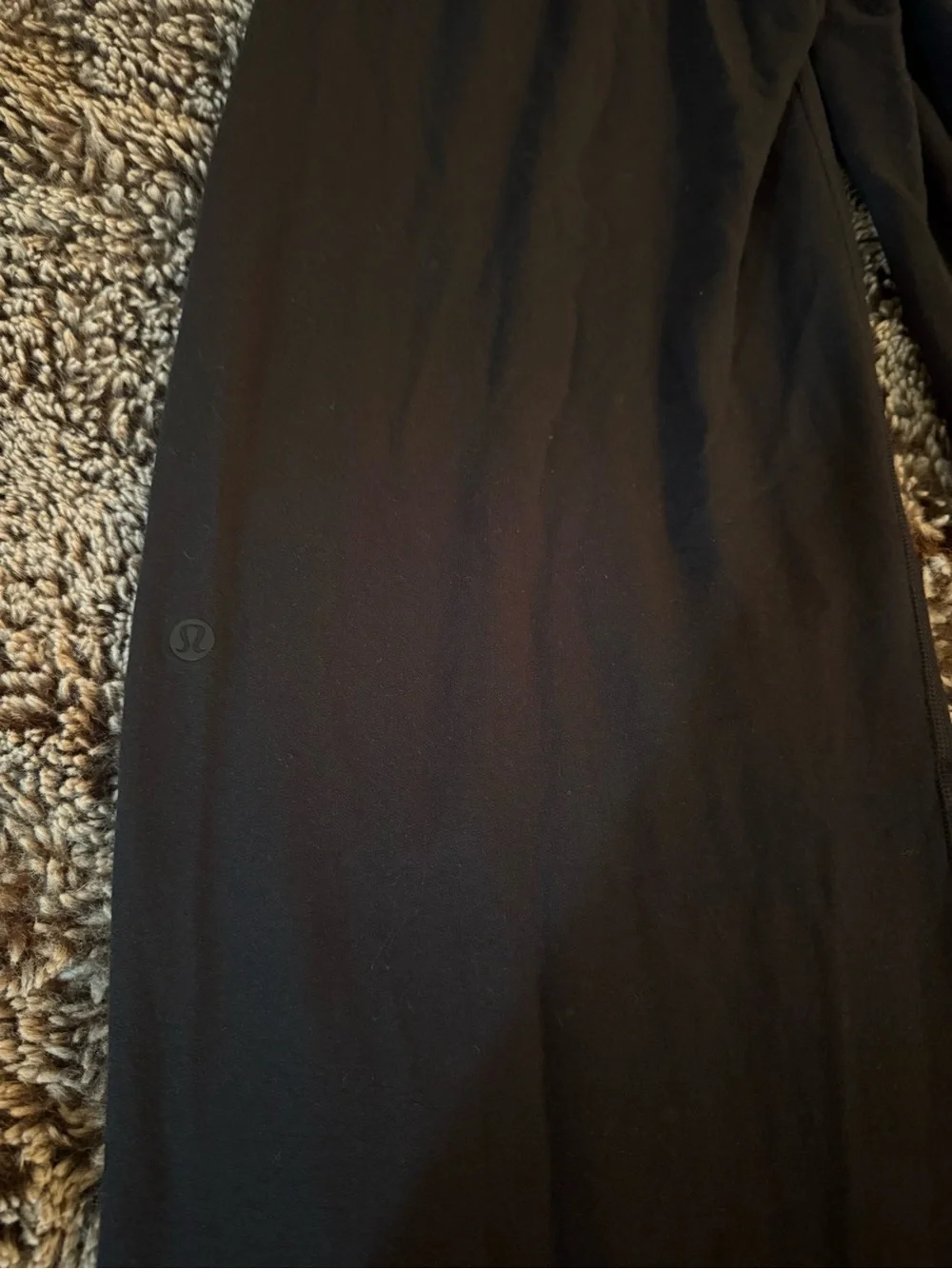 Lululemon Black Be Calm Mid-Rise Wide-Leg Pants